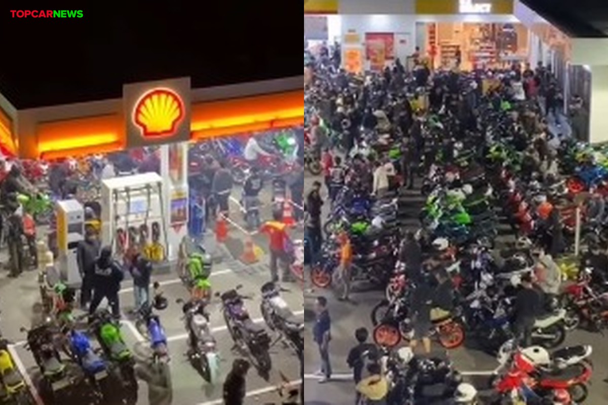 SPBU Shell di Bandung Jadi Tempat Kopdar Komunitas Motor 2-Tak ...