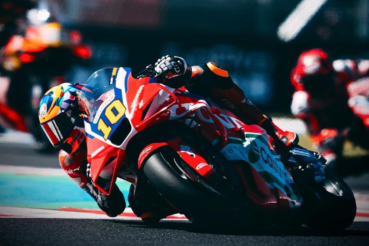 Honda, MotoGP, luca marini, RC213V, motogp 2025, motogp hungaria 2025, sirkuit balaton park, Luca Marini Finis Lima Besar di Hungaria, Honda Mulai Bersinar