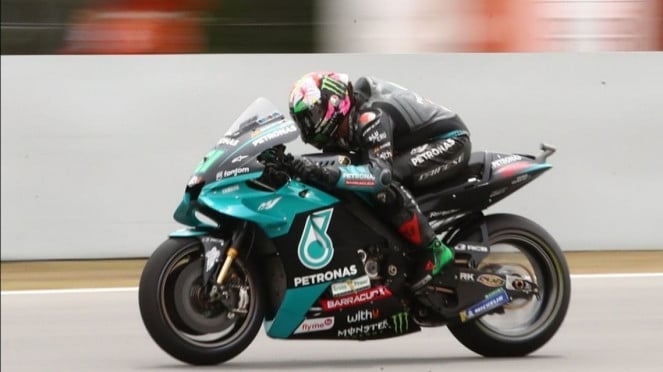 Pembalap Petronas Yamaha SRT, Franco Morbidelli. Pembalap Petronas Yamaha SRT, Franco Morbidelli.