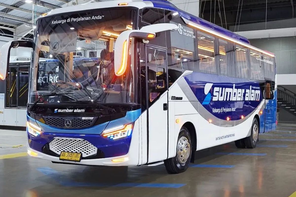 difabel, Karoseri Laksana, PO Sumber Alam, laksana, Bus Baru PO Sumber Alam, Buatan Laksana dan Ramah Penumpang Difabel