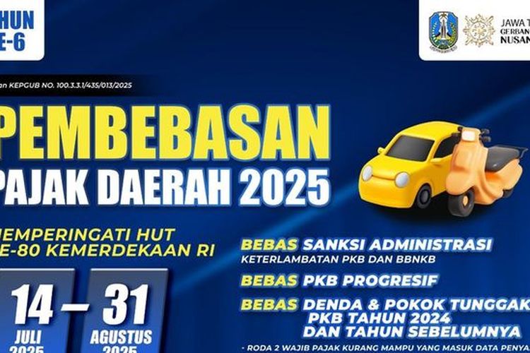 pajak kendaraan, pemutihan pajak kendaraan, program pemutihan pajak kendaraan, pemutihan pajak kendaraan 2025, pemutihan pajak 2025, Pemutihan Pajak Kendaraan di 3 Provinsi Ini Segera Berakhir