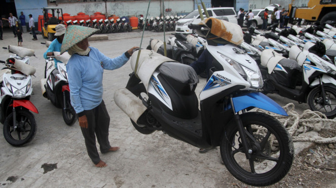Ekspor sepeda motor buatan Indonesia Ekspor sepeda motor buatan Indonesia