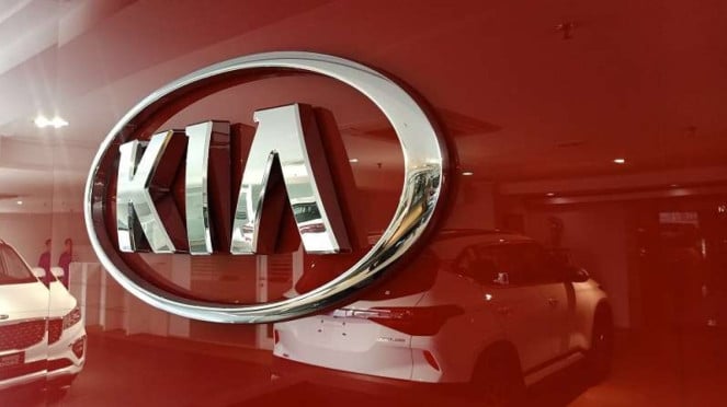 Ilustrasi logo mobil KIA Ilustrasi logo mobil KIA