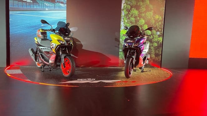 Peluncuran motor matik Aprilia SR-GT 200 di Jakarta. Peluncuran motor matik Aprilia SR-GT 200 di Jakarta.