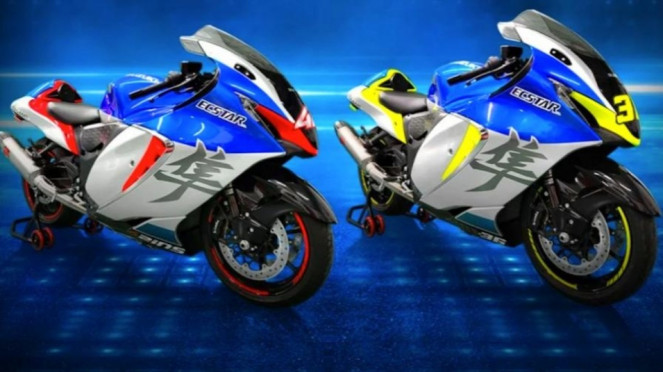 Ilustrasi gambar motor Suzuki GSX-1300R Hayabusa GP Edition. Ilustrasi gambar motor Suzuki GSX-1300R Hayabusa GP Edition.