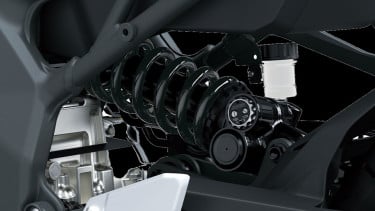 Suspensi motor Kawasaki Ninja ZX-25R edisi 2023