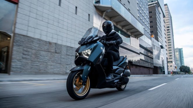Ilustrasi gambar motor Yamaha XMAX terbaru di Eropa Ilustrasi gambar motor Yamaha XMAX terbaru di Eropa