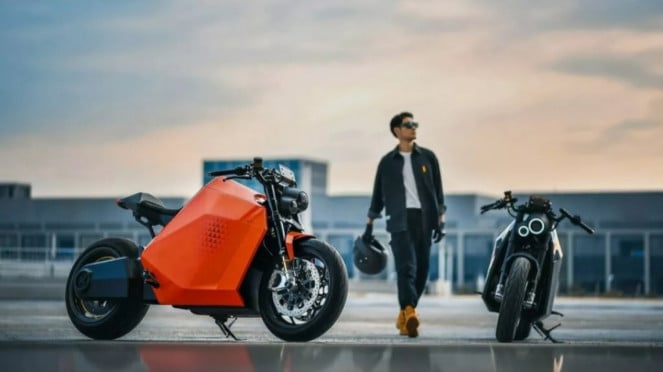 Ilustrasi gambar motor listrik Davinci Motor Ilustrasi gambar motor listrik Davinci Motor