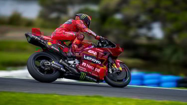 Pembalap Ducati Lenovo, Francesco Bagnaia di MotoGP Australia