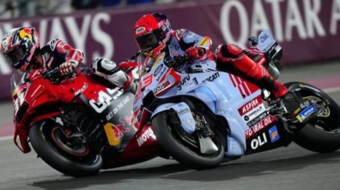 Duel Pedro Acosta dan Marc Marquez Duel Pedro Acosta dan Marc Marquez
