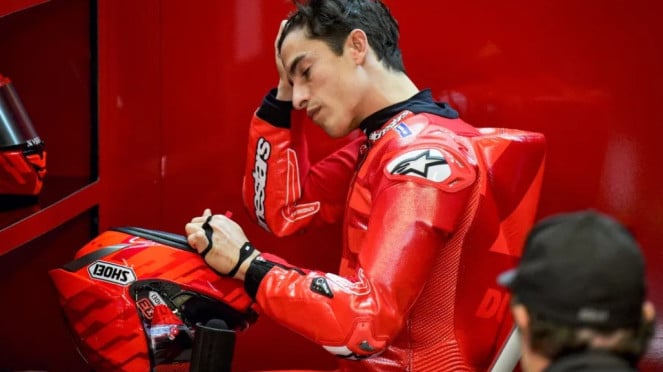 Marc Marquez saat tes pramusim 2025 bersama Ducati Marc Marquez saat tes pramusim 2025 bersama Ducati