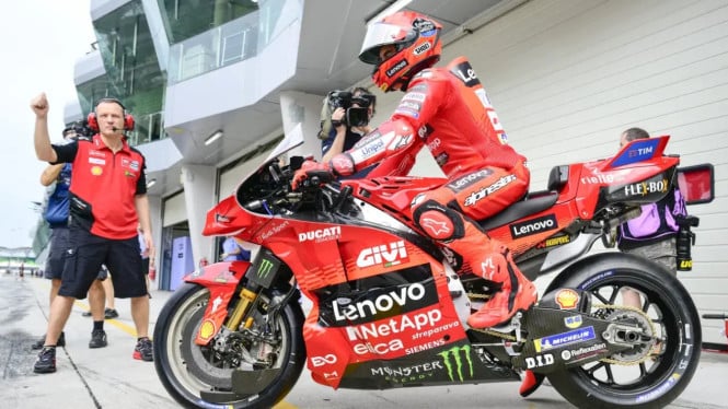 Marc Marquez Ducati Lenovo di Sirkuit Sepang