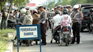 Ilustrasi razia kendaraan bermotor