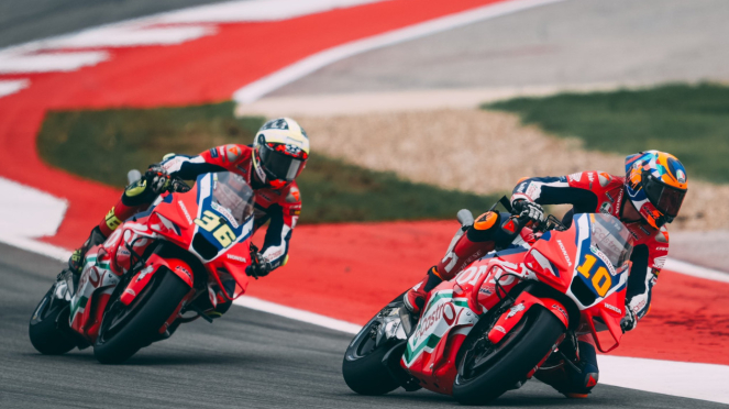 Pembalap Honda, Joan Mir dan Luca Marini Pembalap Honda, Joan Mir dan Luca Marini