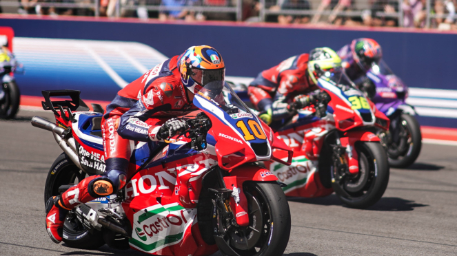 Pembalap Honda, Luca Marini dan Joan Mir Pembalap Honda, Luca Marini dan Joan Mir