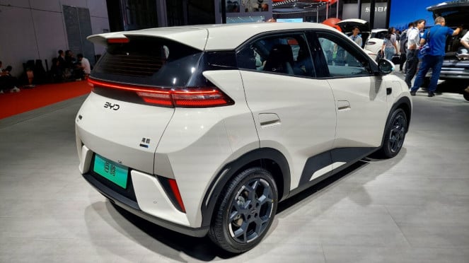 Mobil listrik BYD Seagull di Shanghai Auto Show 2025 Mobil listrik BYD Seagull di Shanghai Auto Show 2025