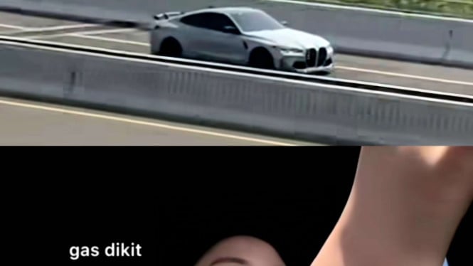 Pengemudi BMW M4 adu cepat dengan whoosh