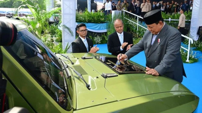Prabowo resmikan peluncuran taktis baru dari Pindad Prabowo resmikan peluncuran taktis baru dari Pindad