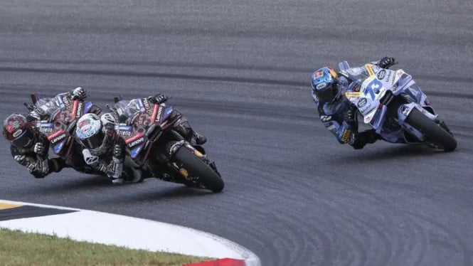 Marc Marquez, Francesco Bagnaia, Alex Marquez di MotoGP Italia