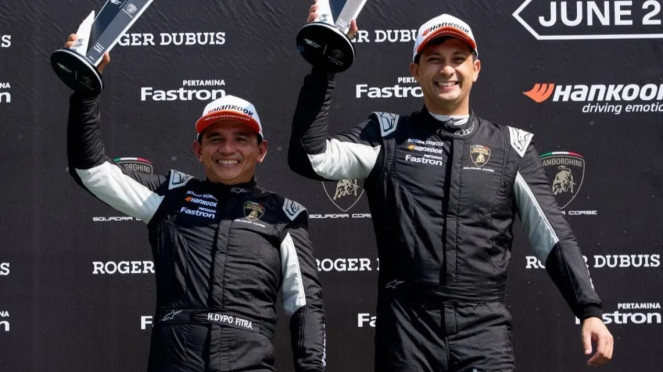 H Dypo dan Umar pembalap Indonesia podium di Lamborghini Super Trofeo H Dypo dan Umar pembalap Indonesia podium di Lamborghini Super Trofeo