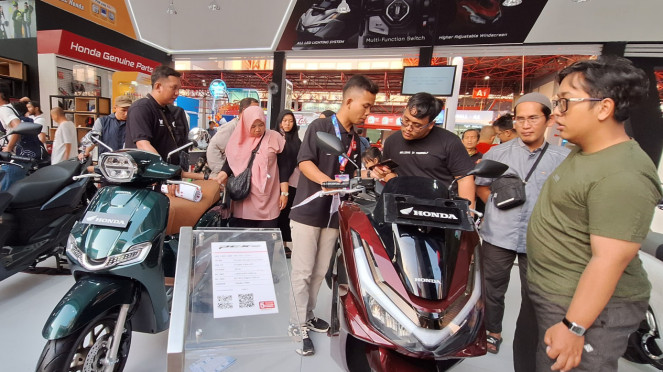 Booth Honda PCX160 di JFK 2025 Booth Honda PCX160 di JFK 2025