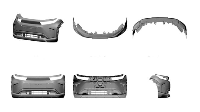 Desain bumper depan Toyota Urban Cruiser EV didaftarkan di Indonesia Desain bumper depan Toyota Urban Cruiser EV didaftarkan di Indonesia