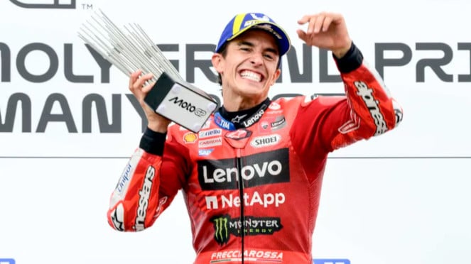 Pembalap Ducati, Marc Marquez juara di MotoGP Jerman 2025 Pembalap Ducati, Marc Marquez juara di MotoGP Jerman 2025