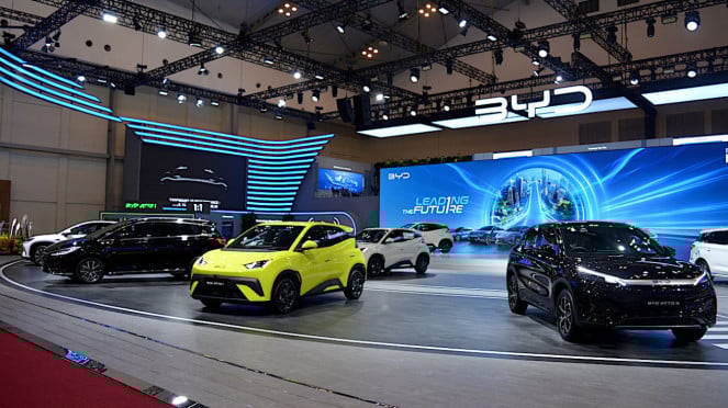 Booth BYD di GIIAS 2025 Booth BYD di GIIAS 2025