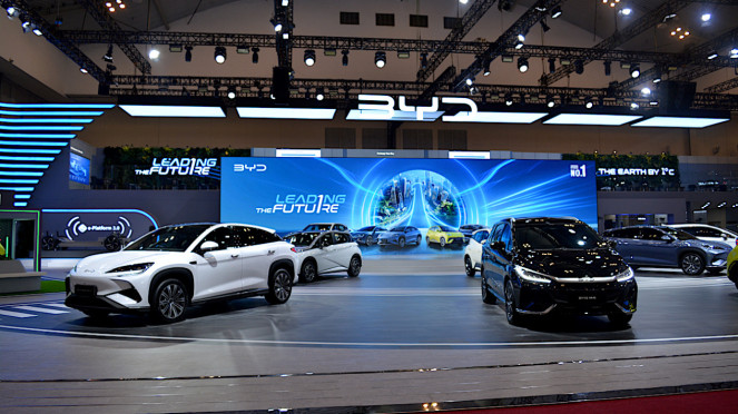 Booth BYD di GIIAS 2025 Booth BYD di GIIAS 2025