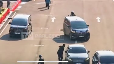 Iring-iringan Presiden Prabowo