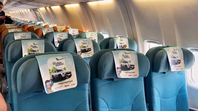 Kabin Garuda Indonesia dengan livery Sky Explorer Mitsubishi Destinator Kabin Garuda Indonesia dengan livery Sky Explorer Mitsubishi Destinator