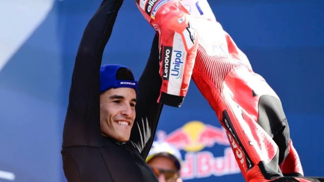 Marc Marquez Selebrasi ala Messi di MotoGP Misano Marc Marquez Selebrasi ala Messi di MotoGP Misano