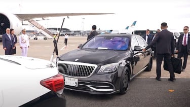 Mobil Presiden Prabowo Subianto saat kunjungan ke Jepang.