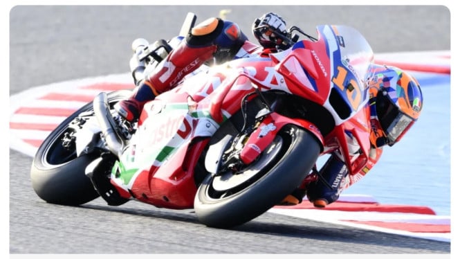 Pembalap Honda HRC Castrol Luca Marini