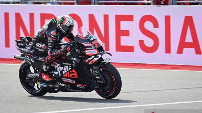 Pembalap Aprilia Racing Marco Bezzecchi Pembalap Aprilia Racing Marco Bezzecchi