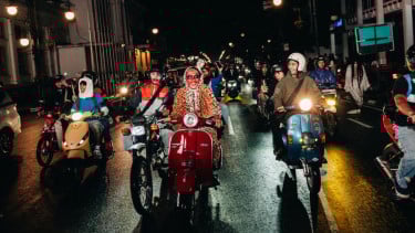 Ada Ritual Motoran Bertema Horor di Bandung