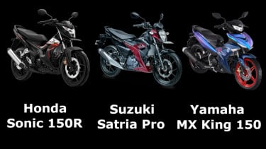 Komparasi Motor Underbone November 2025: Sonic 150R, MX-King 150, dan Satria Pro