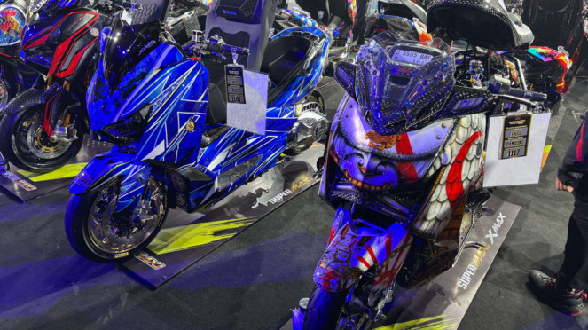 XMAX Berlapis Emas 18 Karat Jadi Raja di CUSTOMAXi Yamaha 2025