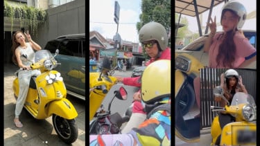 Vespa Kuning Ridwan Kamil, Aura Kasih, dan Lisa Mariana