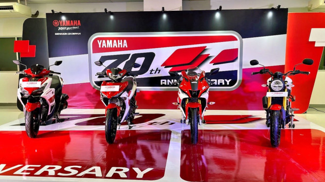 4 Motor Baru Yamaha Tampil Berbeda Lewat Livery Merah Putih