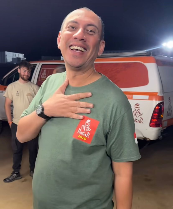 Ukir Sejarah, Shammie Zacky Berhasil Taklukkan Salah Satu Etape Balapan Terganas Rally Dakar 2026