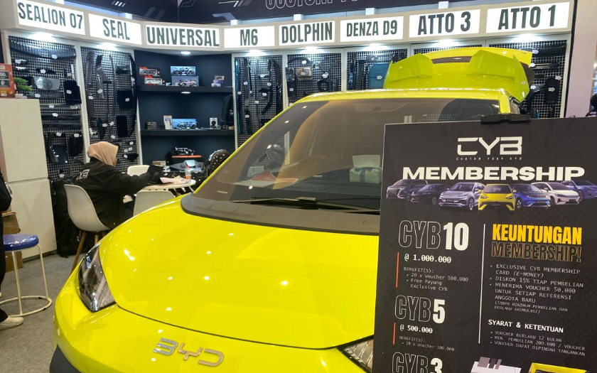 CYB Tawarkan Promo Spesial Aksesori BYD Atto 1 di IIMS 2026