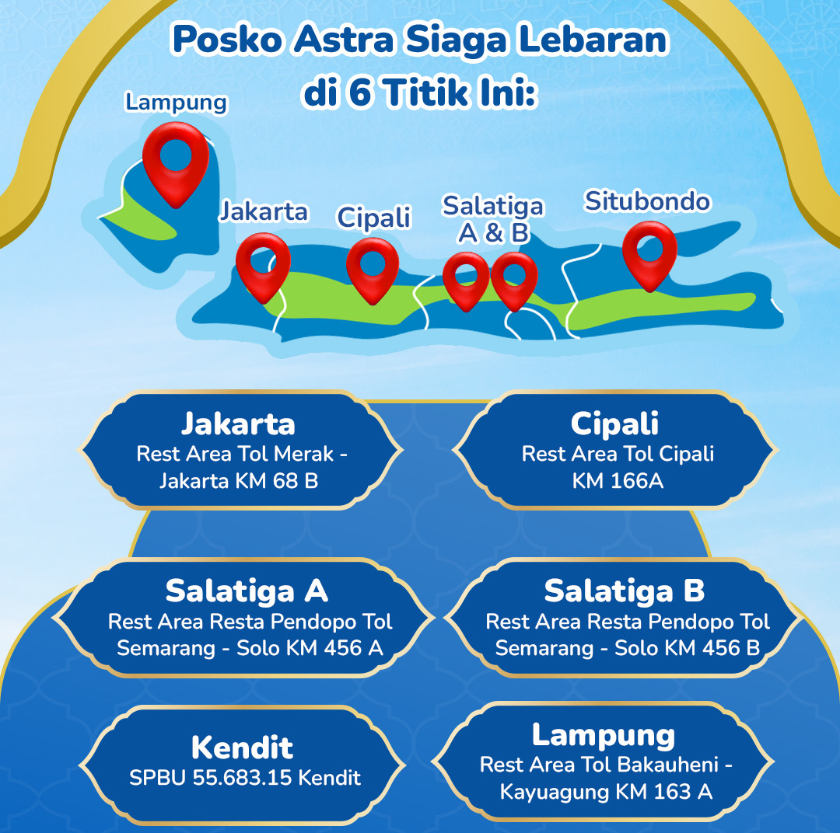 Jangan Kelewatan, Cek 6 Rest Area yang Ada Posko Siaga Daihatsu