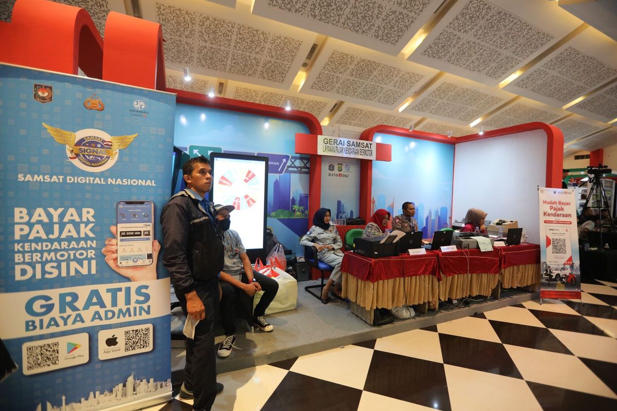 pajak kendaraan, Jakarta Fair Kemayoran, Pekan Raya Jakarta, Pemprov DKI, Badan Pendapatan Daerah, Bapenda, Pajak Kendaraan, insentif pajak, samsat dki, Main ke PRJ 2025, Bisa Sekaligus Bayar Pajak Kendaraan