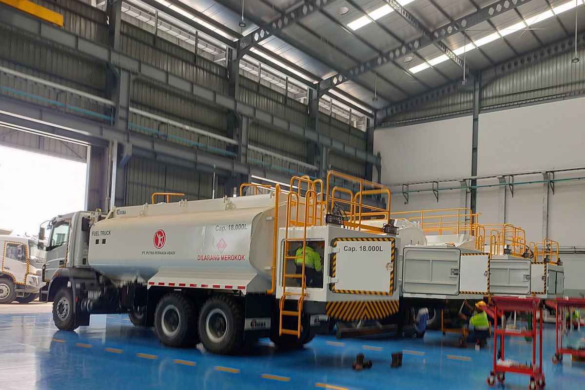 fuel truck, PT Sigma Rekayasa Prima, standar global, kualitas produksi, Proses Pembuatan Fuel Truck di Cikarang oleh PT Sigma
