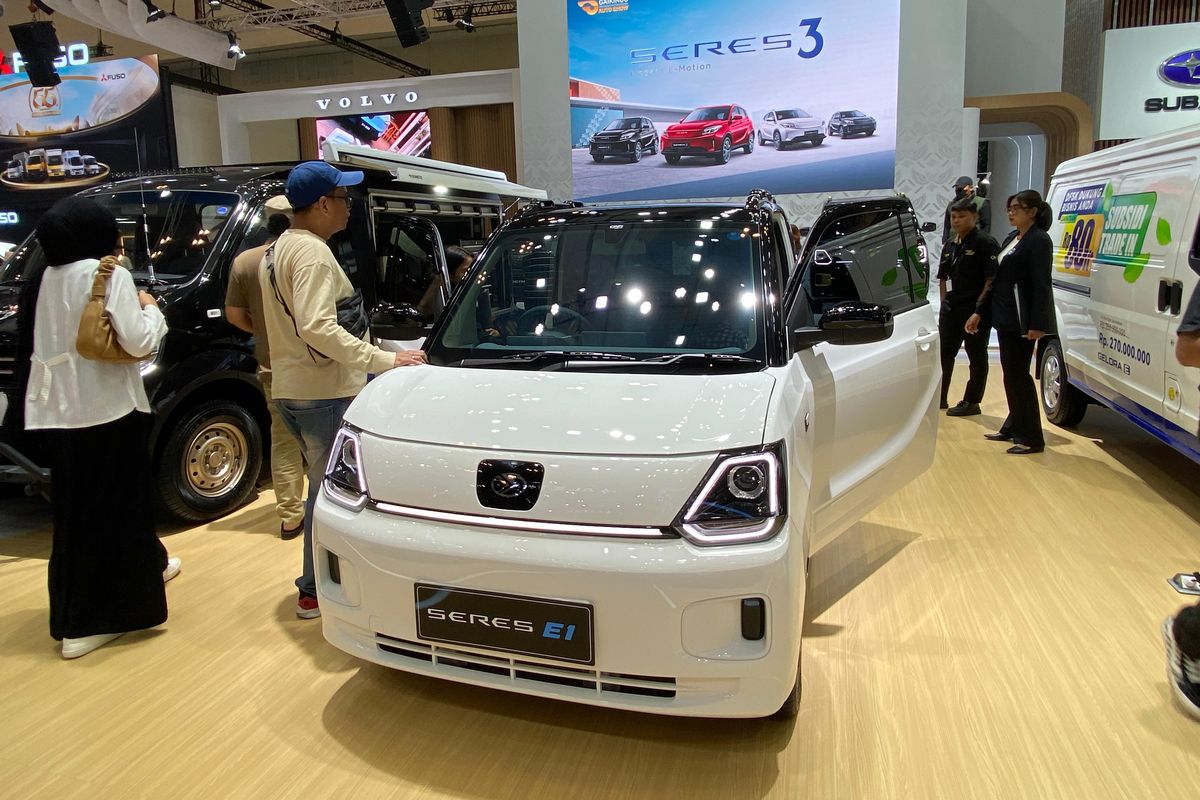 Seres e1 100 jutaan, Seres e1 di GIIAS 2025, Mobil listrik 100 jutaan di GIIAS 2025, Spesifikasi Seres E1 yang Dijual Rp 100 Jutaan di GIIAS 2025