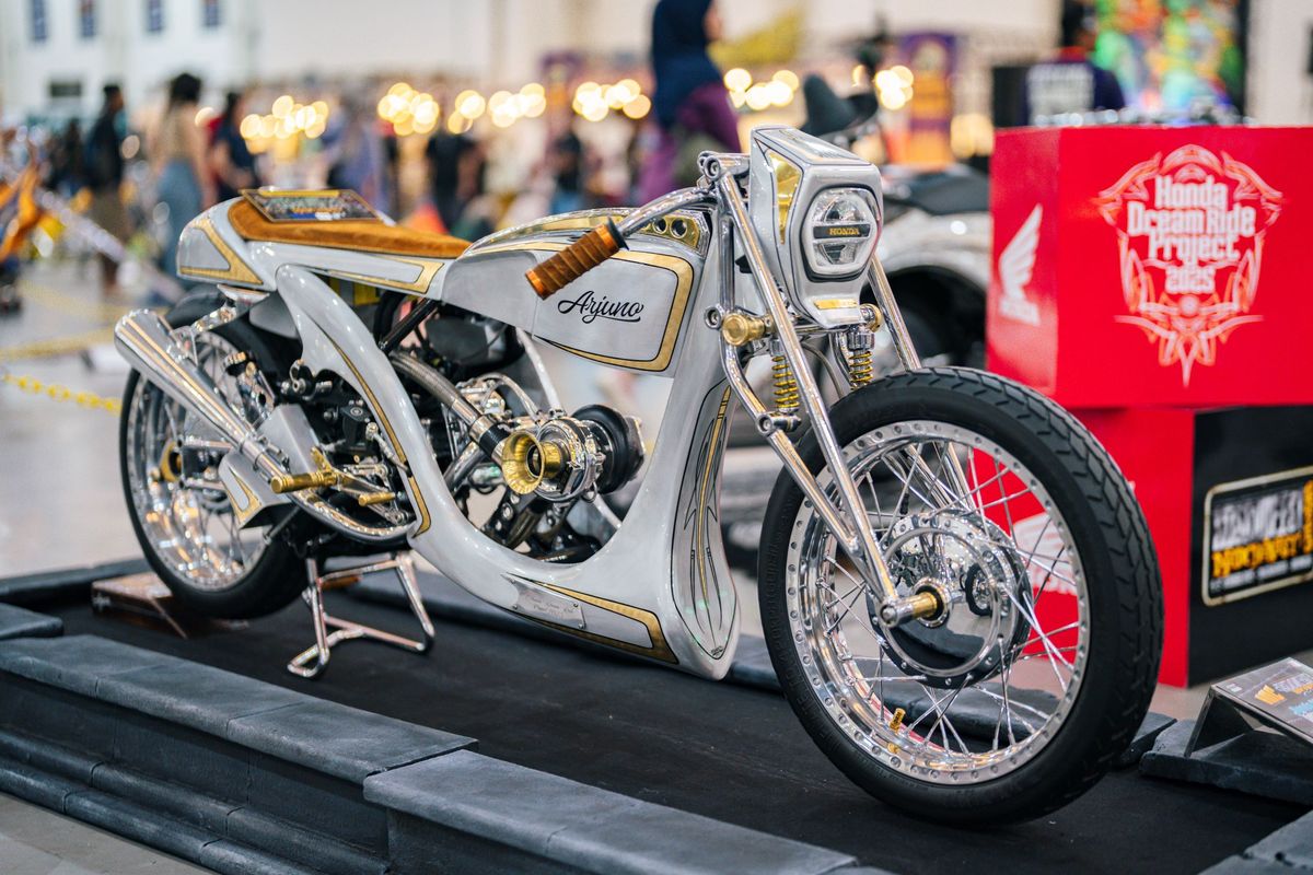 modifikasi, Honda Dream Ride Project, Yokohama, Honda Modif Contest, Mooneyes, Honda Stylo 160, kustomfest 2025, Honda Stylo160 Arjuno Siap Ramaikan Mooneyes Yokohama Hot Road 2025