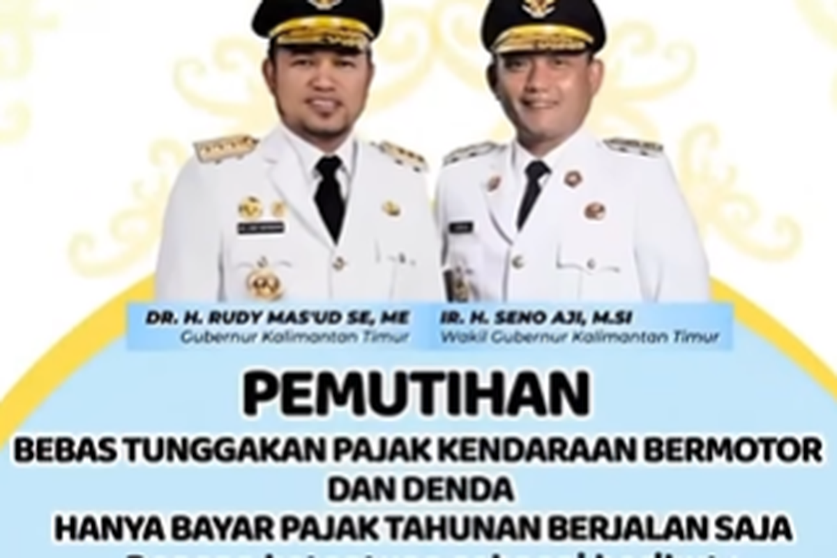 pemutihan pajak, pemutihan pajak kendaraan, pemutihan pajak kendaraan di kalimantan timur, Pemutihan Pajak Kendaraan di Kaltim Segera Berakhir