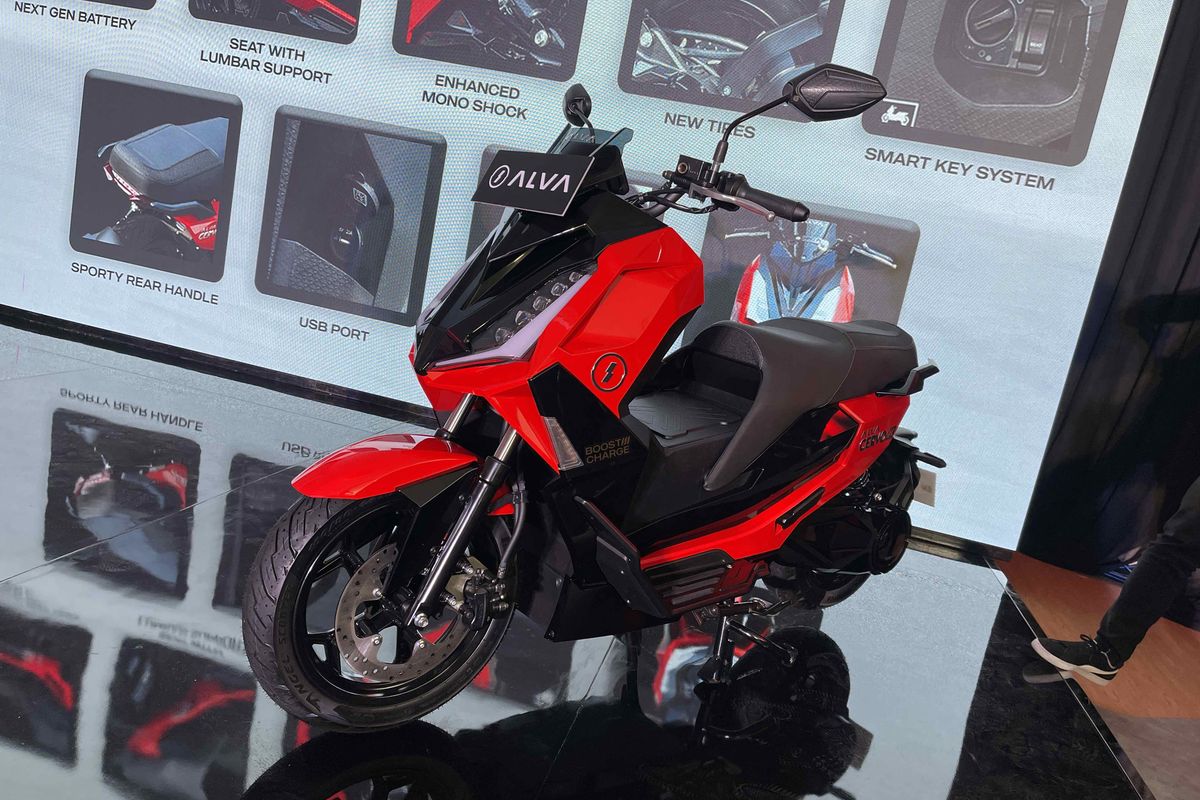 Alva, Alva Cervo X, ALVA, motor listrik ALVA, Motor Listrik Alva Cervo X Meluncur, Harga Rp 40 Jutaan