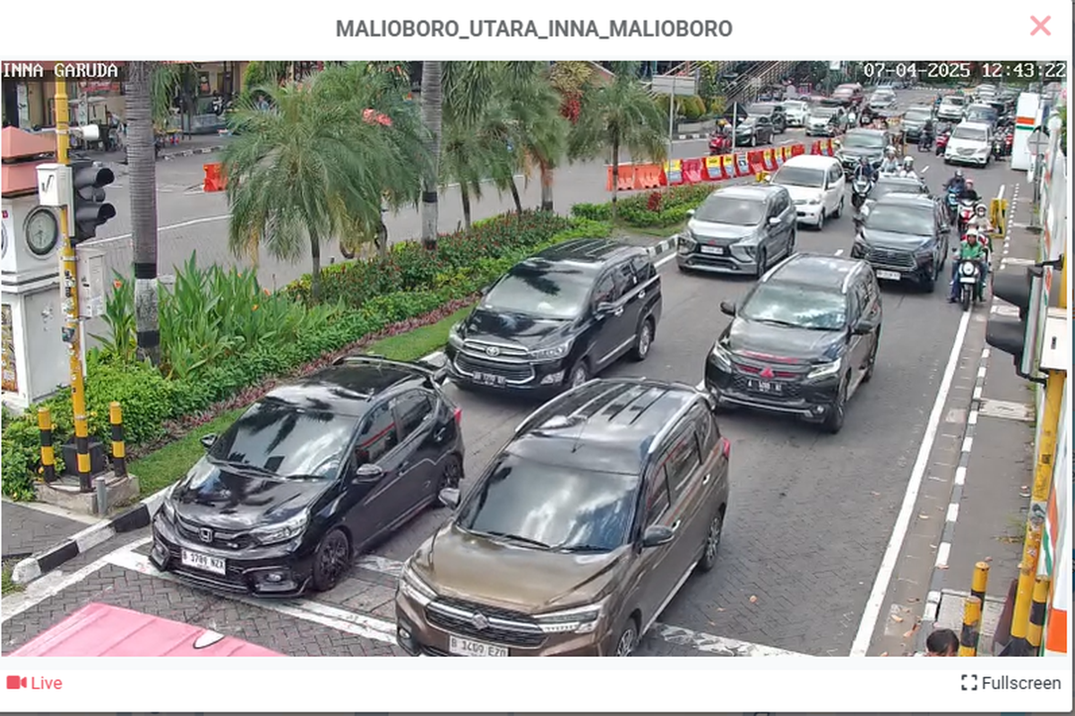 Malioboro, ramai lancar, arus balik, kawasan Malioboro, kawasan malioboro, pantauan arus lalin, Kawasan Malioboro Yogyakarta Masih Terpantau Ramai